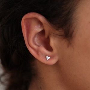 Delicate Triangle Post Earrings